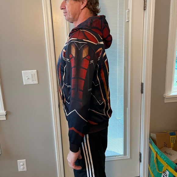 Iron Spiderman pullover jacket hoodie - Picture 3 of 6
